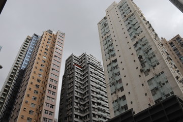 Obraz premium Tours d'habitations à Hong Kong
