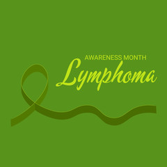 Vector illustration of a Background for Lymphoma Awareness Month.