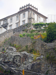 Fototapeta na wymiar old house on the hill