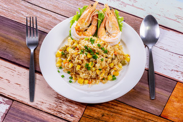 Shrimp fried rice