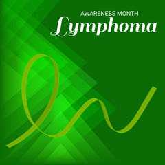 Obraz premium Vector illustration of a Background for Lymphoma Awareness Month.