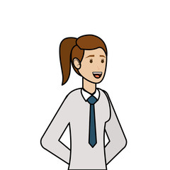 Businesswoman avatar cartoon design
