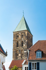 Obraz premium tower of St Dionysius Church in Rheine, Germany
