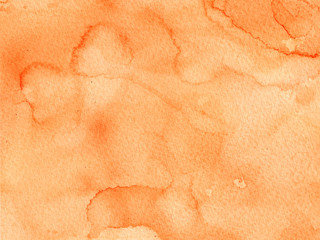 Fototapeta premium Hand painted abstract Watercolor Wet yellow and orange Background with stains.