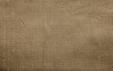 Obraz na płótnie Canvas Brown fabric texture background
