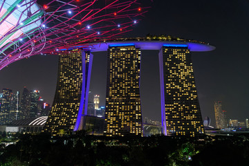 Marina Bay Sands Hotel by Night, Singapore