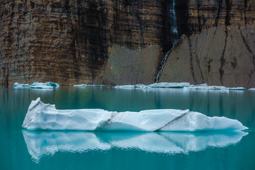 Iceberg in glacial lake