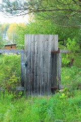 Old wooden door.