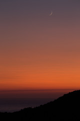 moon in sunset