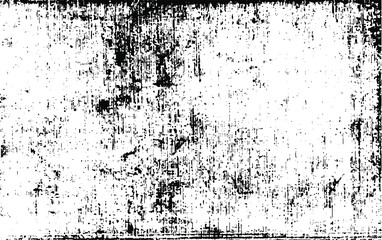 Aged wall texture. Grainy messy overlay of empty, aging, scratched wall. Grunge rough dirty background. Vector Illustration. Black isolated on white background. EPS10.