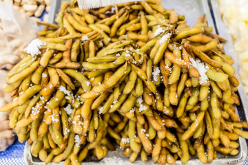 Close up photo Thai style in the market.