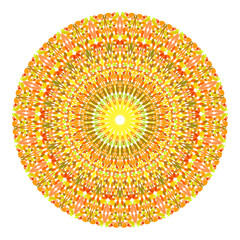 Floral mandala design - abstract circular vector graphic design