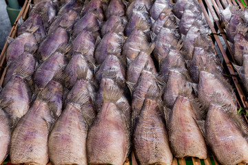 Close up photo Thai style in the market.
