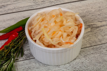 Pickled cabbage - sauerkraut