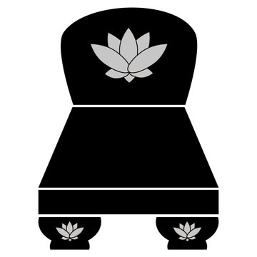 recommend clip art: Throne of victory with lotus. Throne of Buddha