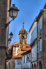 Cityscape of Santiago de Compostela, Spain