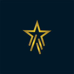  Gold Star Logo Vector