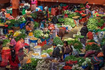 Chichicastenango, covered market, Guatemala