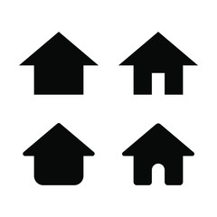 Set of home icon, home page, house, building. vector illustration