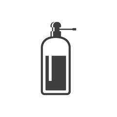 Icon bottle with liquid soap. Vector on a white background