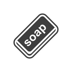 Solid hand soap icon. Vector on a white background