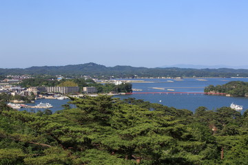 Fototapeta na wymiar Morning scenery of Matsushima in Miyagi Prefecture, Japan