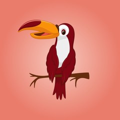 BIRD ABOUT THE CHAIN