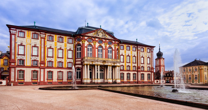 Bruchsal Palace, Bruchsal, Baden-Wuerttemberg, Germany, Europe