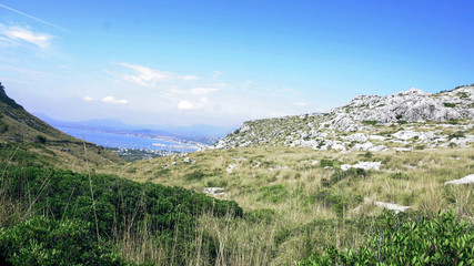 Fototapeta premium Mallorca island in a beautiful summer day. Beautiful beach landscape on the Balearic island