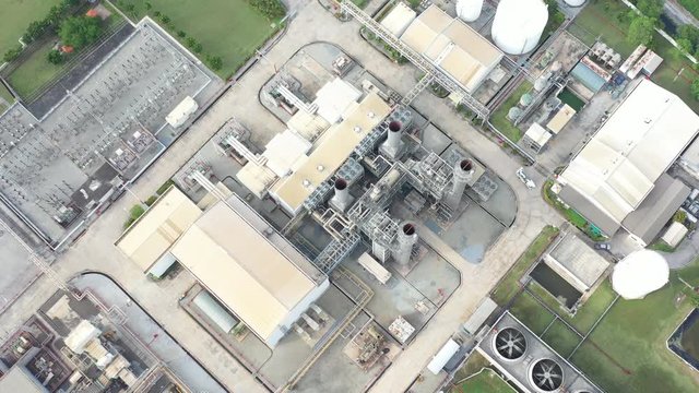 Top view of electric substation,electrical and production