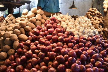 Selling of Vegetables in Local Market