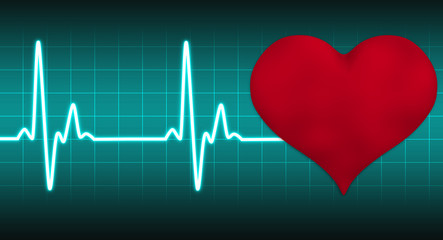 heart pulse heartbeat line electrocardiogram 