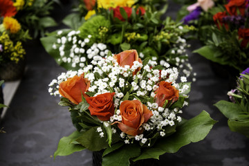 Fresh and fragrant roses