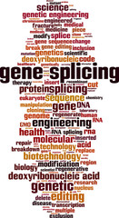 Obraz premium Gene splicing word cloud