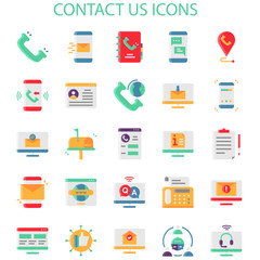 Contact  Us Without Outline Iconset