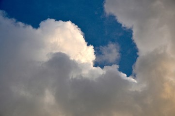 blue sky with clouds