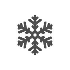 Snowflake icon or snow concept