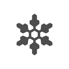 Snowflake icon or snow concept