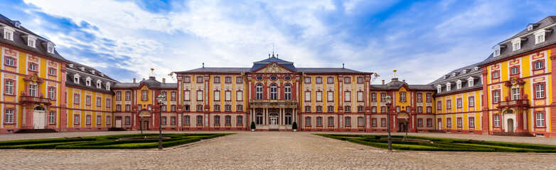 Fototapeta na wymiar Bruchsal Palace, Bruchsal, Baden-Wuerttemberg, Germany, Europe