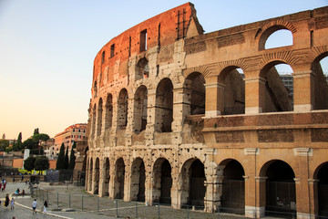 The Colosseum at night. Rome fantastic city, a historical monument