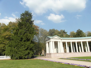 gazebo in the Park Manor Arkhangelsk.Moscow region.