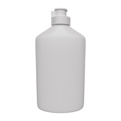 Mockup bottle for liquid detergent. 3d rendering