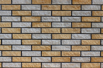 Modern red and grey brick wall. Space for text or logos