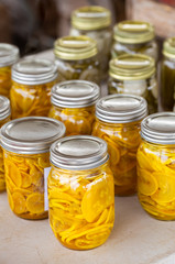 Home canned yellow squash and cucumbers