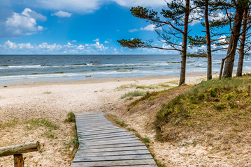 wooden walkway to the beach