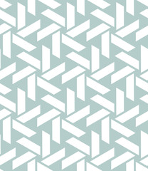 Seamless light blue and white background for your designs. Modern vector white ornament. Geometric abstract pattern