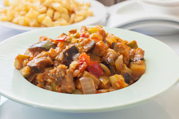 Spanish sarter pisto sauce