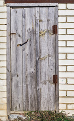 Old wood door