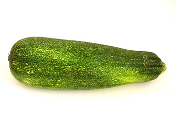 Fresh vegetable marrow isolated on white background 