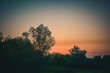 Fototapeta premium sunset in the mountains